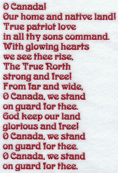 Canada National Anthem