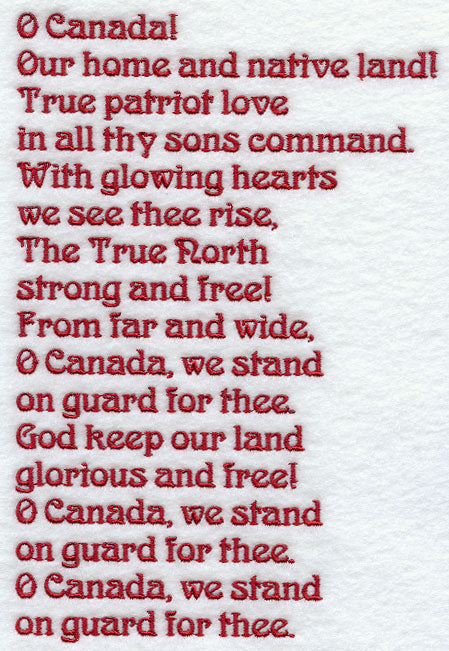 Canada National Anthem