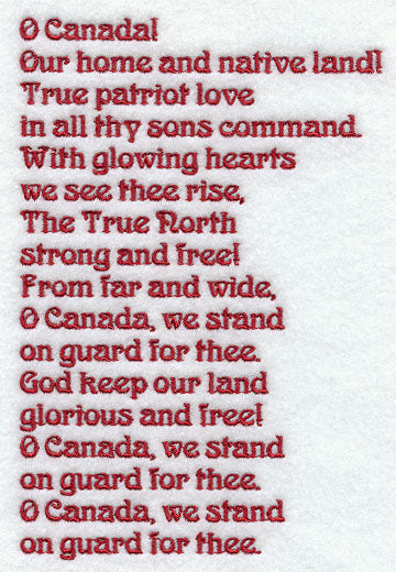 Canada National Anthem