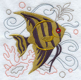 Angelfish Under the Sea Square