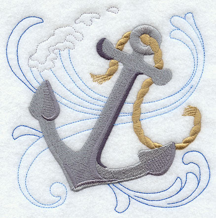 Anchor Under the Sea Square