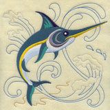 Swordfish Under the Sea Square