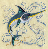 Swordfish Under the Sea Square