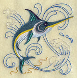 Swordfish Under the Sea Square