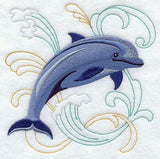 Dolphin Under the Sea Square