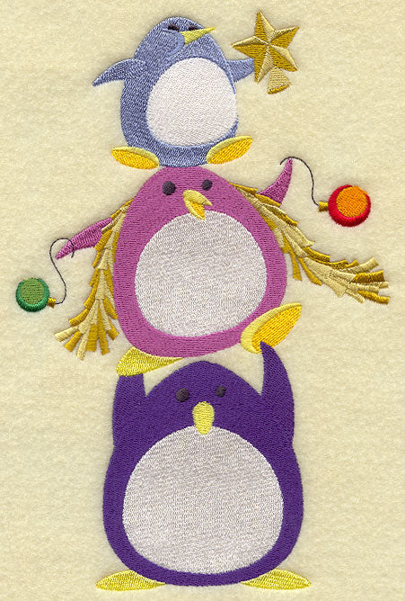 Holiday Penguin Stack