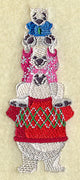 Polar Bears in Sweaters Stack