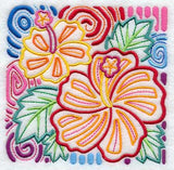 Mola Hibiscus Square