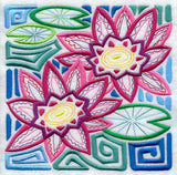 Mola Panama Pacific Water Lily Square