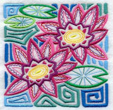 Mola Panama Pacific Water Lily Square