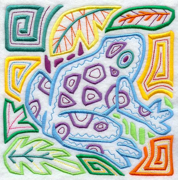 Mola Poison Dart Frog Square