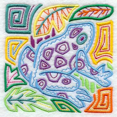 Mola Poison Dart Frog Square