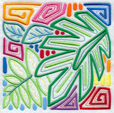 Mola Palm Leaf Square