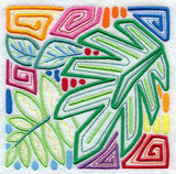 Mola Palm Leaf Square