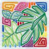 Mola Palm Leaf Square