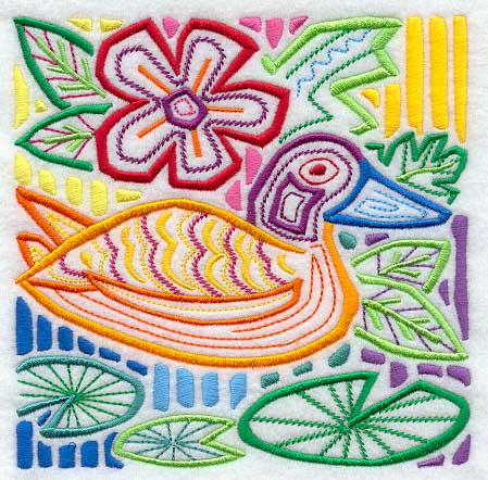 Mola Argentine Duck Square