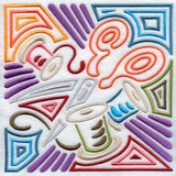 Mola Scissors and Thread Square