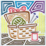 Mola Sewing Basket Square