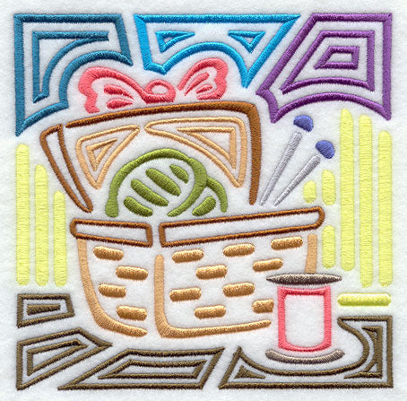 Mola Sewing Basket Square