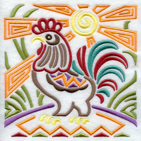 Mola Rooster Square