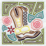 Mola Cowboy Boot Square