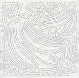 Mola Banana Quilting Square (Single Run)