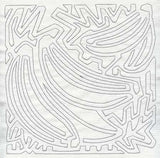 Mola Banana Quilting Square (Single Run)