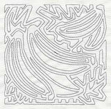 Mola Banana Quilting Square (Single Run)