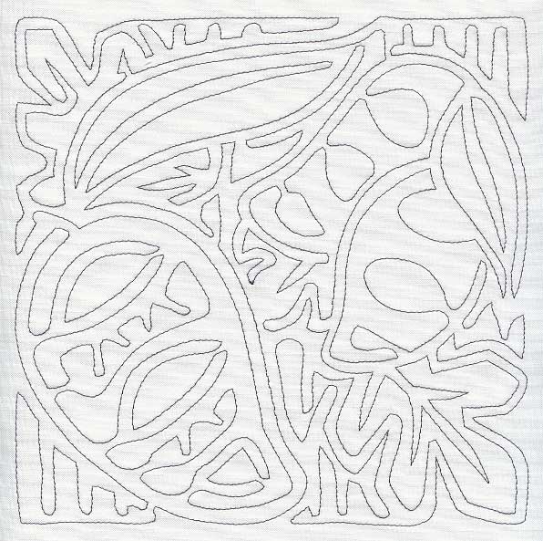 Mola Mango Quilting Square (Single Run)