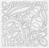 Mola Mango Quilting Square (Single Run)