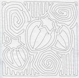 Mola Strawberry Quilting Square (Single Run)