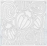 Mola Strawberry Quilting Square (Single Run)