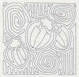 Mola Strawberry Quilting Square (Single Run)