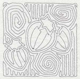 Mola Strawberry Quilting Square (Single Run)