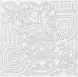 Mola Pineapple Quilting Square (Single Run)