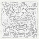 Mola Pineapple Quilting Square (Single Run)