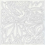 Mola Hummingbird Quilting Square (Single Run)
