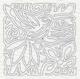 Mola Hummingbird Quilting Square (Single Run)