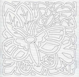 Mola Butterfly Quilting Square (Single Run)