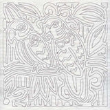 Mola Parrot Quilting Square (Single Run)