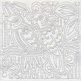 Mola Parrot Quilting Square (Single Run)