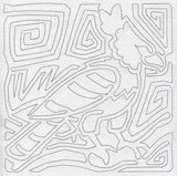 Mola Harpy Eagle Quilting Square (Single Run)