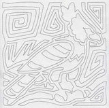 Mola Harpy Eagle Quilting Square (Single Run)