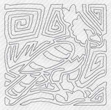 Mola Harpy Eagle Quilting Square (Single Run)