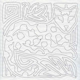 Mola Jaguar Quilting Square (Single Run)