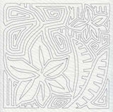 Mola Amaryllis Quilting Square (Single Run)