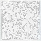 Mola Torch Ginger Flower Quilting Square (Single Run)