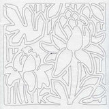 Mola Torch Ginger Flower Quilting Square (Single Run)