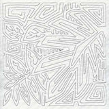 Mola Palm Leaf Quilting Square (Single Run)