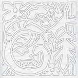 Mola Geoffroy's Tamarin Quilting Square (Single Run)